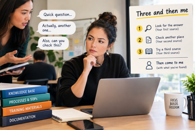 How Do I Get My Team to Stop Asking Me for Every Answer?